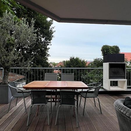 Ludwigshome Luxus - Zentral, Kostenloser Parkplatz, Terrasse Ludwigsburg Kültér fotó